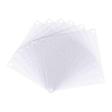 6PCS PC Dust Filter 90x90mm PVC Computer Case Cooler Dustproof Mesh White picture