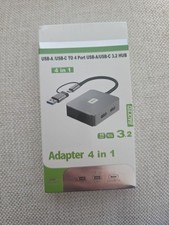 Sealed. BAOCED 4 In 1 Adapter USB-A/USB-C TO 4 PORT 3.2 Hub 10Gbps  picture