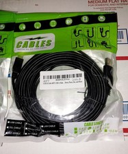 NEW 40ft USB 2.0 PRINTER CABLE CORD BLACK USB A MALE to B USB PRINTER SCANNER picture