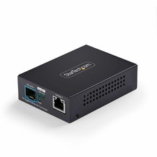 StarTech 10GbE Open SFP+ Fiber Media Converter Standalone 10 Gigabit Ethernet picture