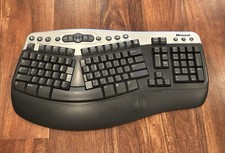 Microsoft Wireless Natural Multimedia Keyboard 1.1 Model 1014 Ergonomic picture