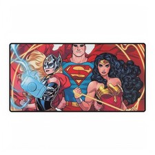 Marvel And DC Crossover Thor Superman Wonder Woman Mouse Pad Desk Mats picture