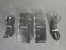 Lot of 2x Startech.com ICUSB2324I 4-Port KVM Serial Adapter Hub Switch picture