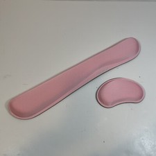 VicTsing Memory Foam Keyboard Wrist Rest Pad Mouse Pad Support Cushion Pink picture