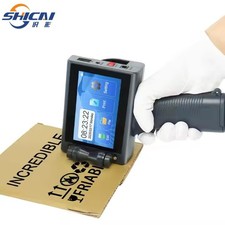 Chipless handheld inkjet printer with variable printing date, logo text, and dat picture