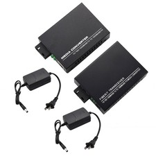 10/100/1000Mbps Single Mode 1&4 RJ45 Ethernet to Fiber Optic Media Converter n picture