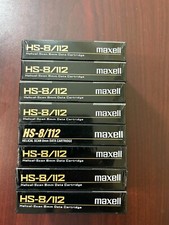 Lot Of 8 Sealed Maxell HS-8/112 Helical Scan 8mm Data Cartridge Tape Cassette picture