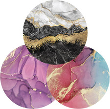 Mouse Pad, Cute Circular Mousepad with Design, Beautiful Parttern Mouse Pads wit picture