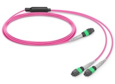 MFP7E20-N015 15m(49ft) MPO-12 APC Female to 2 MPO-4 APC Female Cable for NVIDIA picture