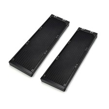 2x 360mm Aluminum Radiator Combo G1/4 PC Water Cooling Loop Black 120mm picture
