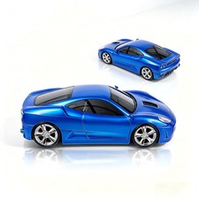 2.4GHz Cool Sport Car Shape Wireless Optical Mouse USB Receiver 1600 DPI Blue picture