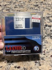 Vintage IBM 3.5” HD Floppy Disks 1.44MB 10 Pack Sealed New Old Stock NOS picture