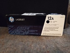 Lot of Two Toner Cartridges HP 12A, 1 Sealed HP Box picture