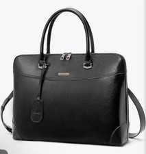 CLUCI Leather Briefcase for Women 15.6 Inch Laptop Business Computer Ladies Styl picture
