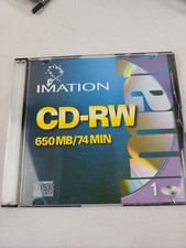 Imation 650MB 74 Min CD-RW Disc. 1x-4x Compatible New Single CD-RW picture
