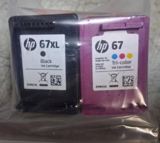 Set Genuine HP 67XL Black & 67 Color Inkjet Cartridges Seal Intact NO BOX NO BAG picture