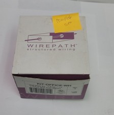 Wirepath KIT-OFFICE-WH Wall Plate Kit 3 RJ45 + 1F + 4 Port Midi (5 pack)(White) picture