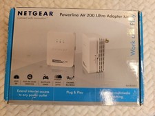 NETGEAR POWERLINE AV 200 ULTRA ADAPTER KIT *New* Still sealed in Orig Plastic picture