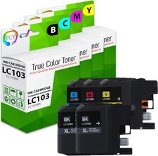 5Pk TCT LC103 LC103BK LC103C LC103M LC103Y HY For Brother J470dw Compatible Ink picture