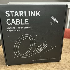 LUCMO 150ft Starlink Cable Gray ST To ST Round Cable MPN STK17 Outdoor Ready picture