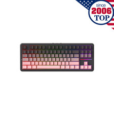 EWEADN X87 75% Wireless RGB Mechanical Gaming Keyboard Black Pink picture