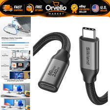 80Gbps USB4 USB C Extension Cable, 240W Power Delivery, Thunderbolt 5/4, 3.3FT picture
