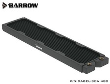 Barrow Dabel-A Series 480mm Slim Line Copper Radiator - Black Dabel-30a 480 picture