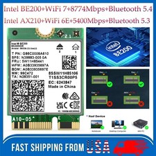 Wifi 7/6 Card Intel BE200 AX210 M.2 Network Adapter for Windows 10/11 M.2/NGFF  picture