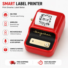 AUSHA B21 Bluetooth Thermal Label Printer Wireless 2-Inch Rechargeable Portable picture