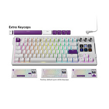 Mirabox K1 Pro 87 Keys Programmable Mechanical Keyboard with 6 LCD Keys 3 Knobs picture