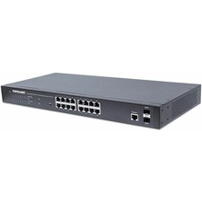 16-Port Gigabit Ethernet PoE+ Web-Managed Switch with 2 SFP Ports, 16 x PoE picture