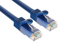 10ft Cat6a Ethernet Cable 10Gbps Snagless RJ45 for Gaming PS5 PC Router, Blue picture