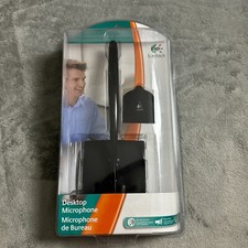 Logitech Black 3.5mm Connector Desktop Microphone, New & Sealed 980240-0403 picture