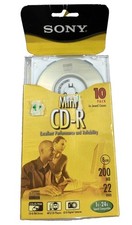 10 Pack Sony Mini CD-R Disc 22-Min 200MB with Slim Jewel Cases New Sealed picture