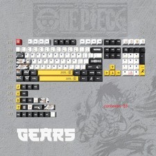 Nika Luffy Anime Keyboard Keycap PBT 128 Keys Collectibles Birthday Gift New picture