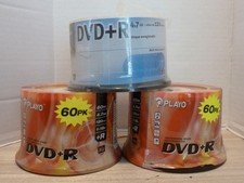 2 -60 Pack Playo DVD+R Recordable Discs, 1-50 Pack NexxTech DVD + R Discs picture