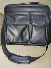 DELL BLACK LEATHER LAPTOP & BRIEFCASE *UNIVERSAL UP TO 16