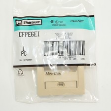 QTY: 14 Panduit CFPE6EI Mini-Com Faceplate Single Gang 6 module/ports Elec.Ivory picture