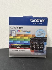 Brother LC 404 3 PK  INKvestment TANK Cyan Magenta Yellow NEW 2026/05 picture