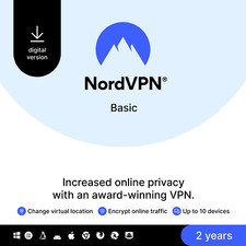 NordVPN Basic, 10 Devices, 2-Year, Premium VPN Software, Digital Code picture