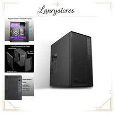 Micro ATX Mini Tower PC Case - Compact Desktop Chassis for MATX/ITX Motherboards picture