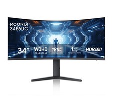 KOORUI 34-inch Curved Ultrawide WQHD 3440×1440 Gaming Monitor, 180Hz 1000R- P... picture