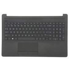 New For HP 15-DA 15-DB Palmrest Non-Backlit Keyboard Touchpad L20387-001 US picture