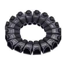 400 pcs Boot Cap Cover for RJ45 Network Connectors Cat5 Cat5e Cat6 Cable Black picture