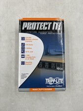 NEW Tripp Lite 3-Outlet Surge Protector Power Strip w/ 2-Port USB Charging Black picture