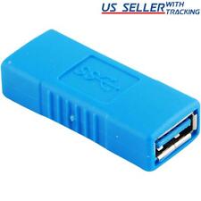 5-pack USB 3.0 Type A Female to Female Adapter Coupler Connector, Blue picture