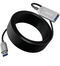 Elecan Active Optical USB 3.0 Extension Cable 50 FT Fiber Optic Type A Male t... picture
