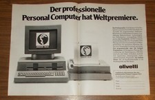 Rare Advertising OLIVETTI M20 Personal Computer - World Premiere 1982 picture