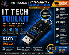 64GB Bootable USB IT Technician Service Toolkit – PC Diagnostics, Maintenance picture