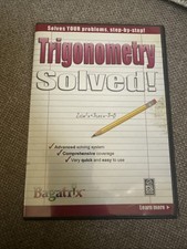 Trigonometry Solved *RARE* Bagatrix PC Cd-rom Math Software picture